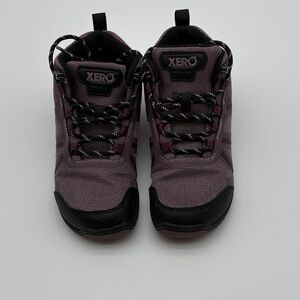 Xero Women's Stylish Black and Purple Ankle Boots